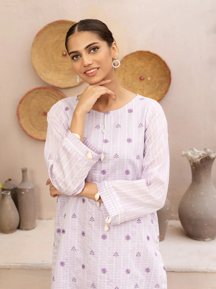 1pc Unstitched - Yarn Dyed Embroidered Shirt