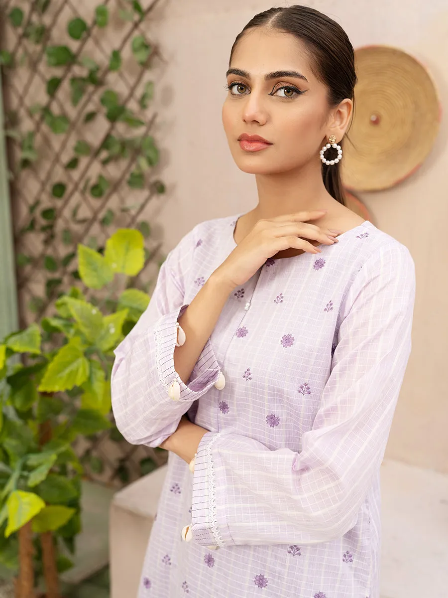 1pc Unstitched - Yarn Dyed Embroidered Shirt