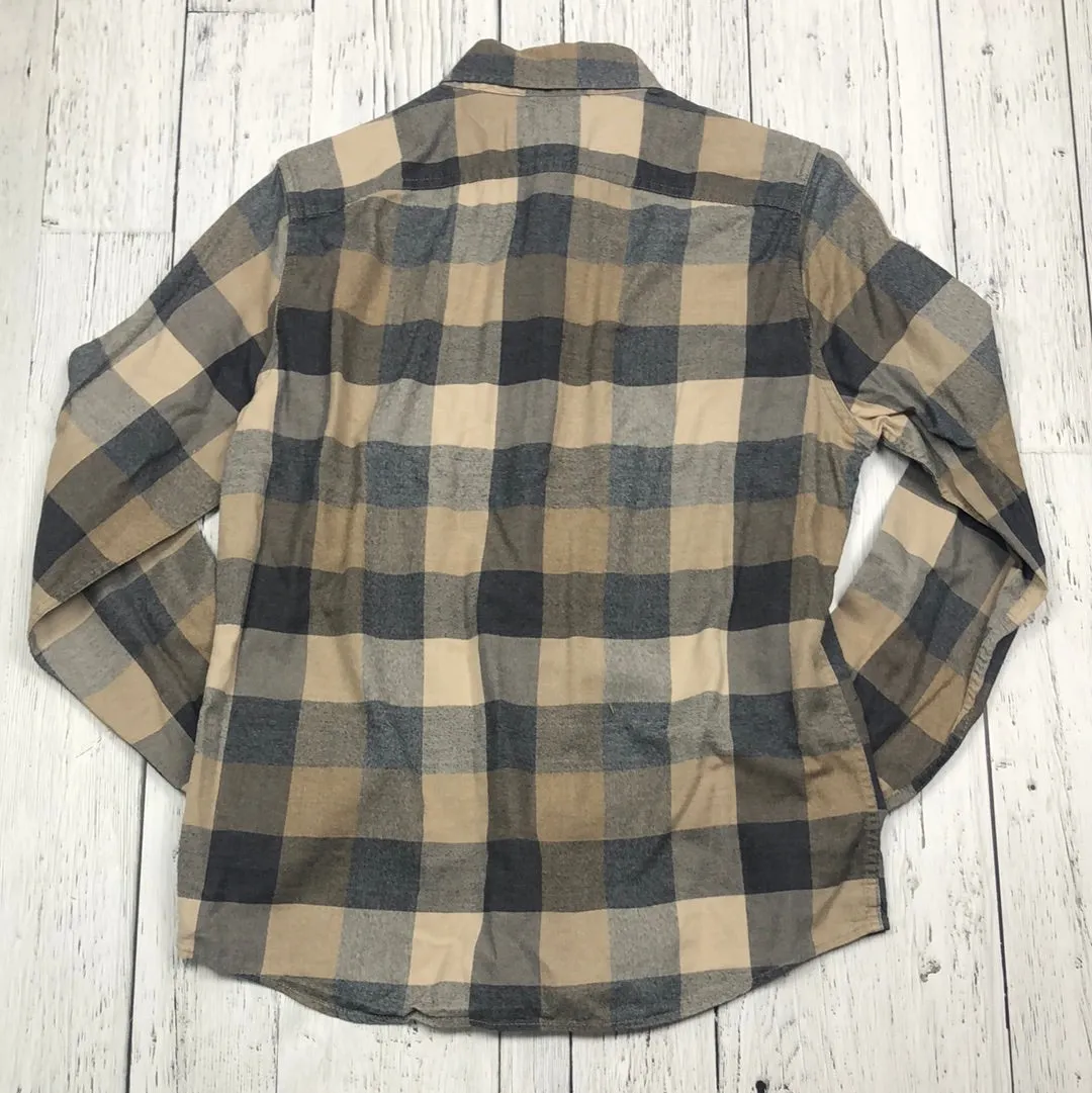 Abercrombie&Fitch brown grey plaid shirt - His M