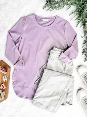 Active Long Sleeve Top In Parisian Purple