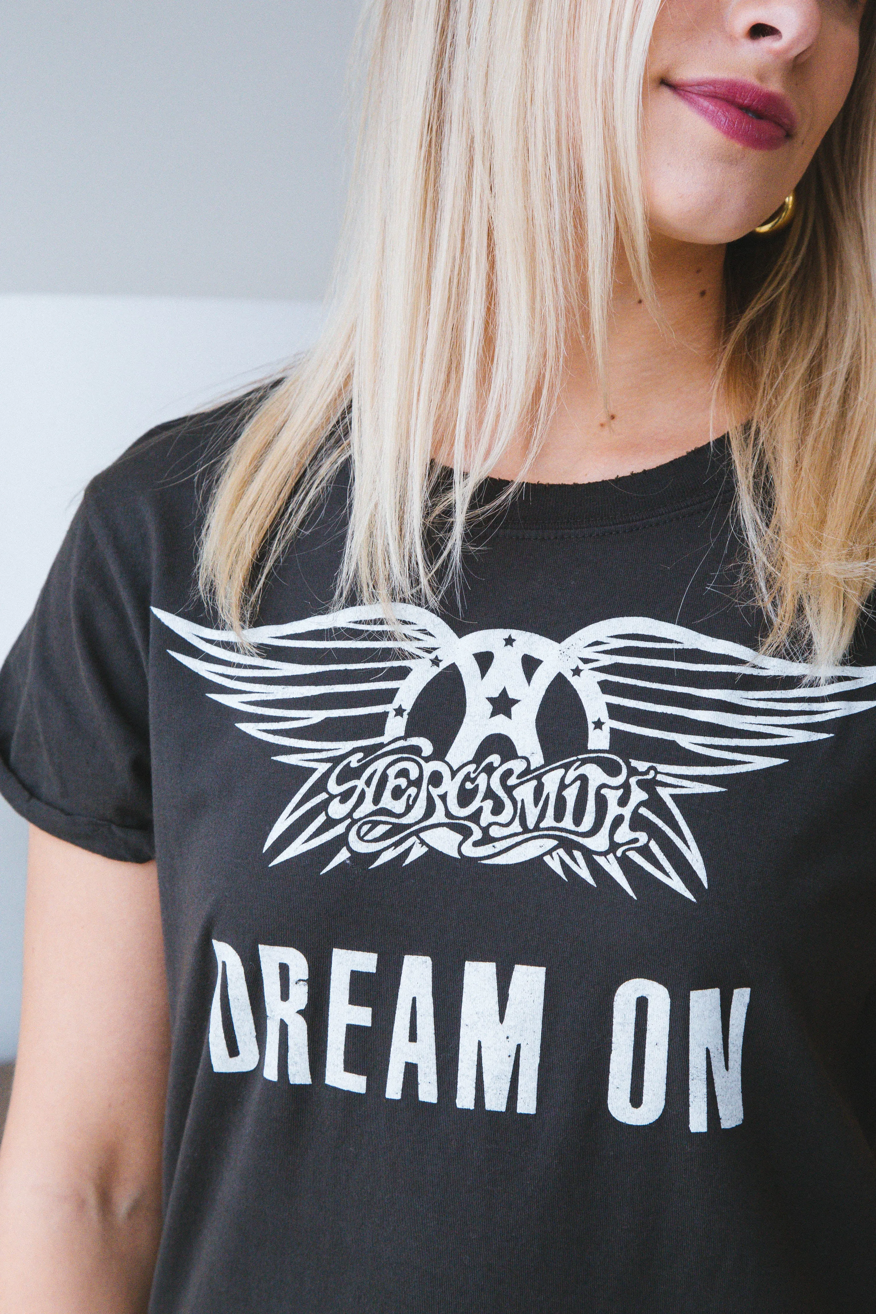 Aerosmith Dream On Graphic Tee, Vintage Black | Recycled Karma