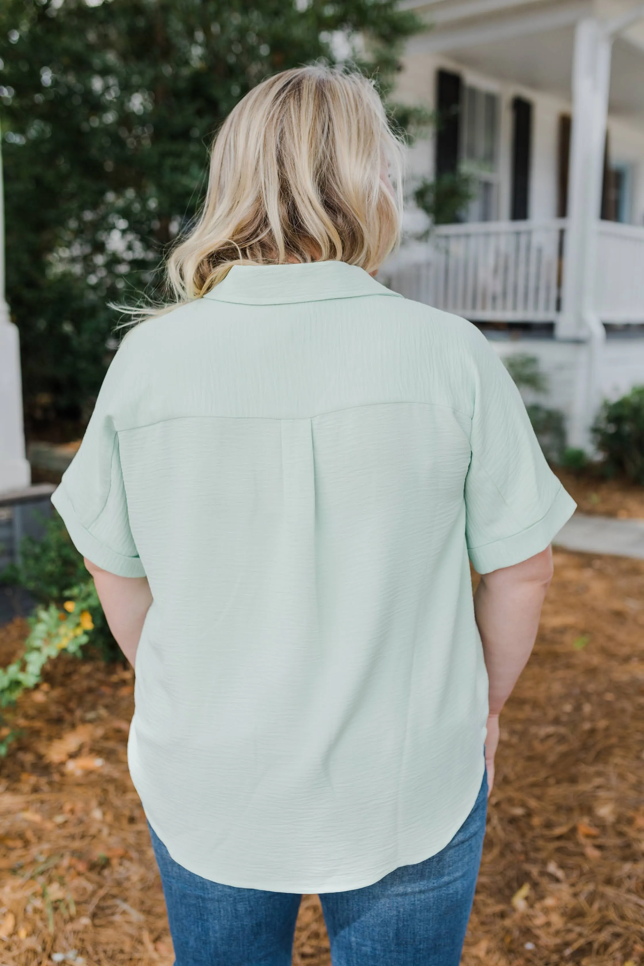 All Buttoned Up Curvy Top