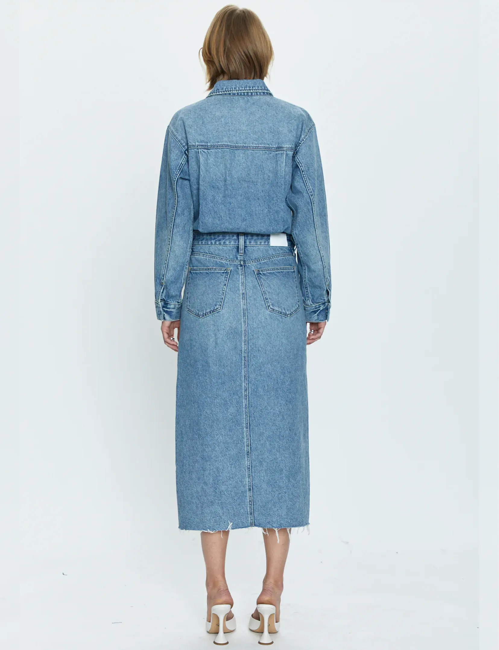 Amira Denim Midi Dress, Marcel