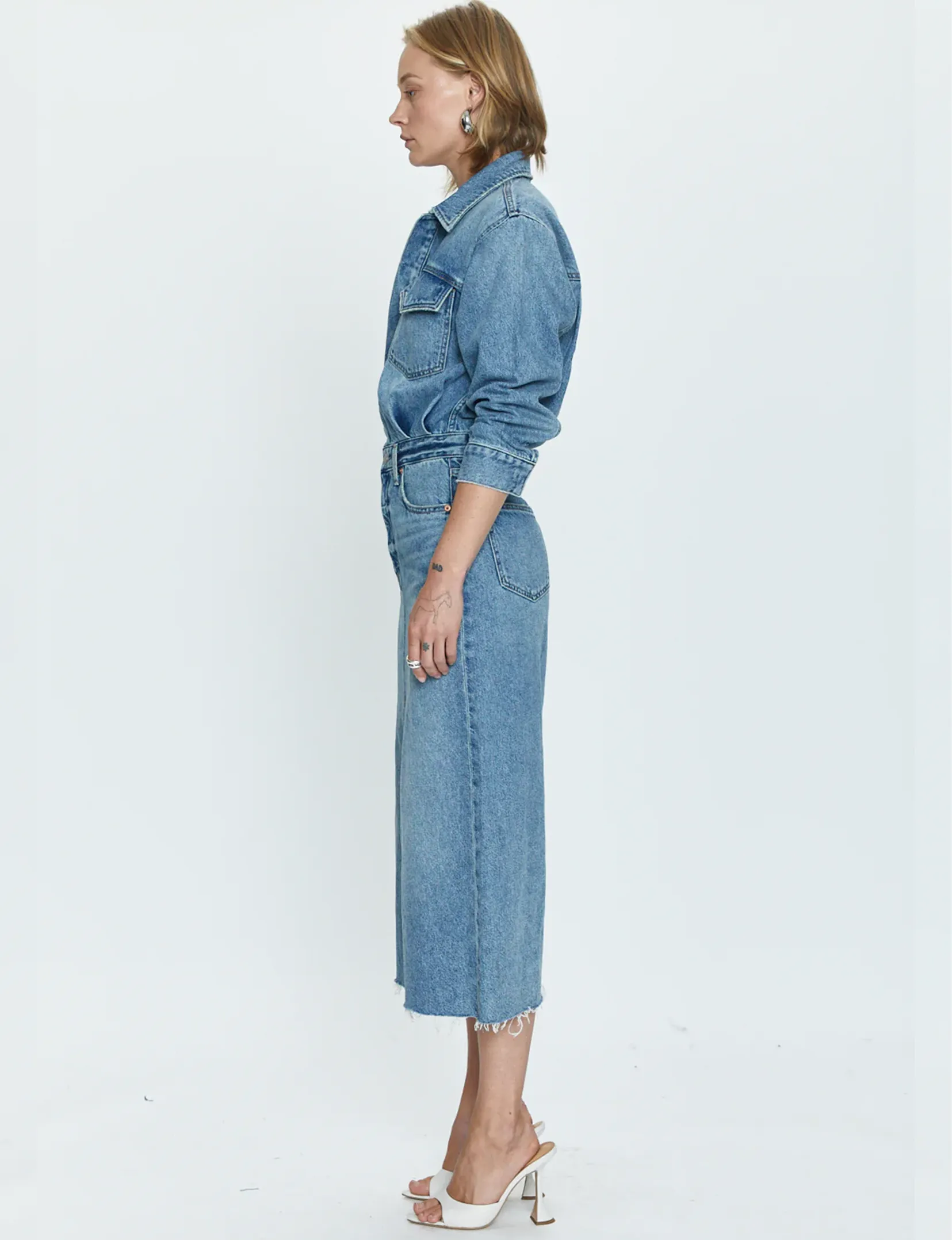 Amira Denim Midi Dress, Marcel