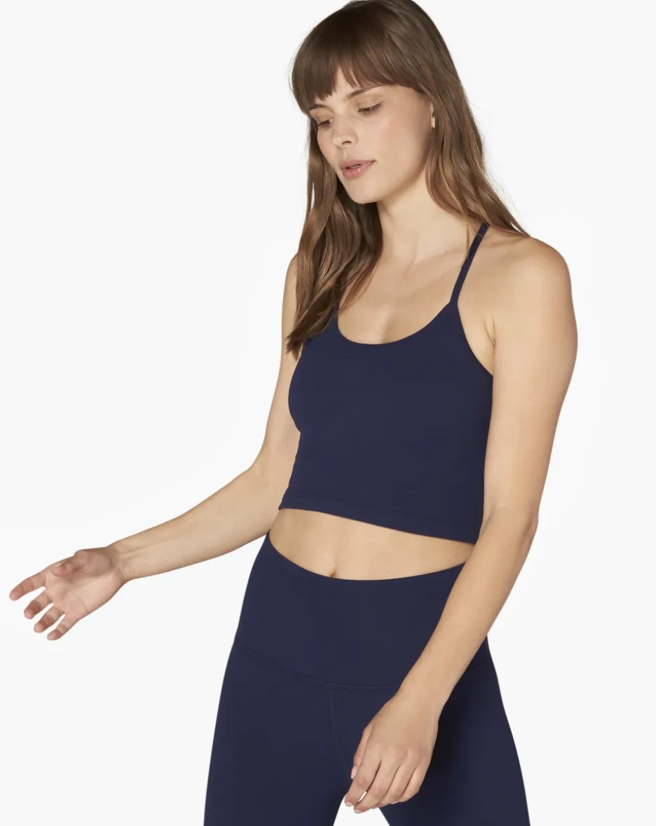 Beyond Yoga Slim Racerback Cropped Tank Nightfall