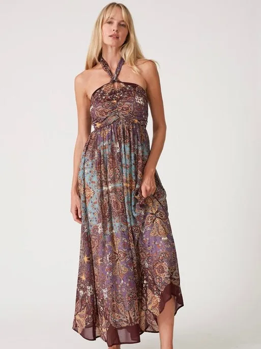 Bohemian Halter Maxi Dress