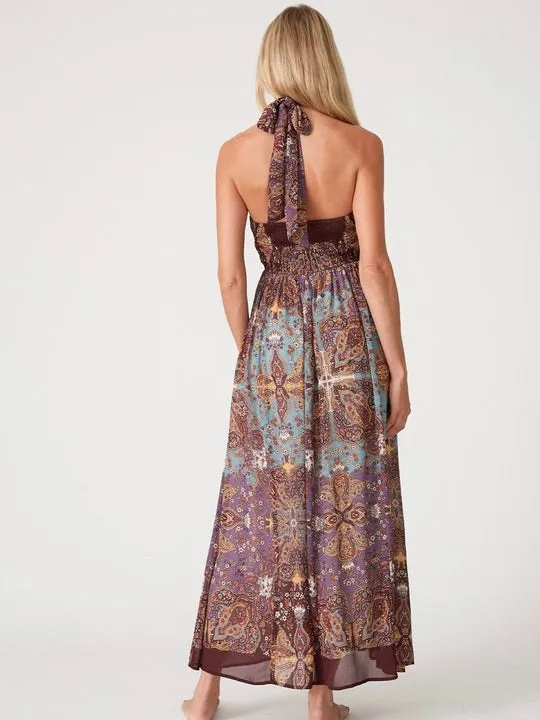 Bohemian Halter Maxi Dress