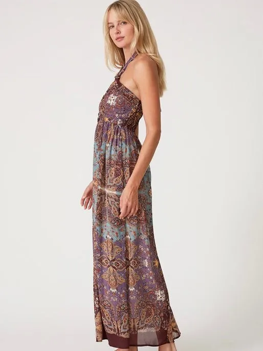 Bohemian Halter Maxi Dress