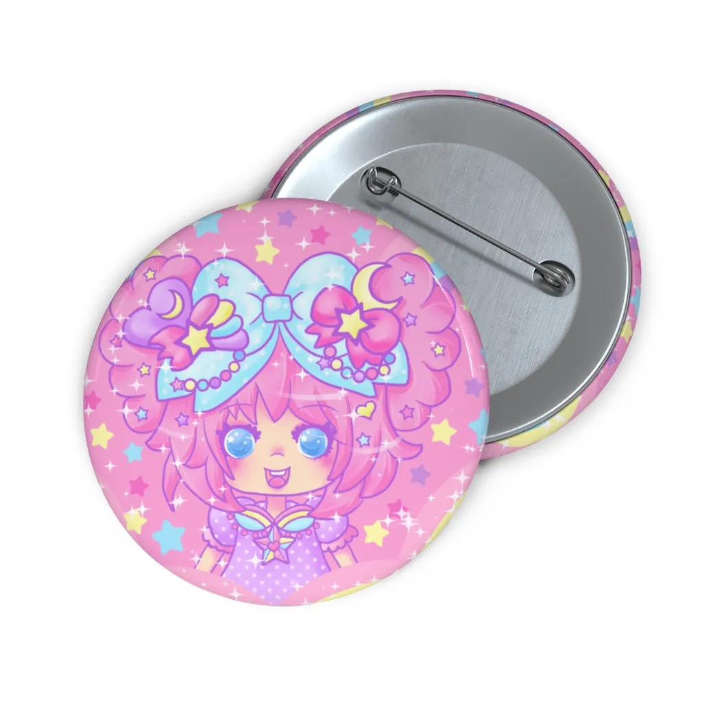 Bubbles Rainbow Land Button Badge Pin (2.25")