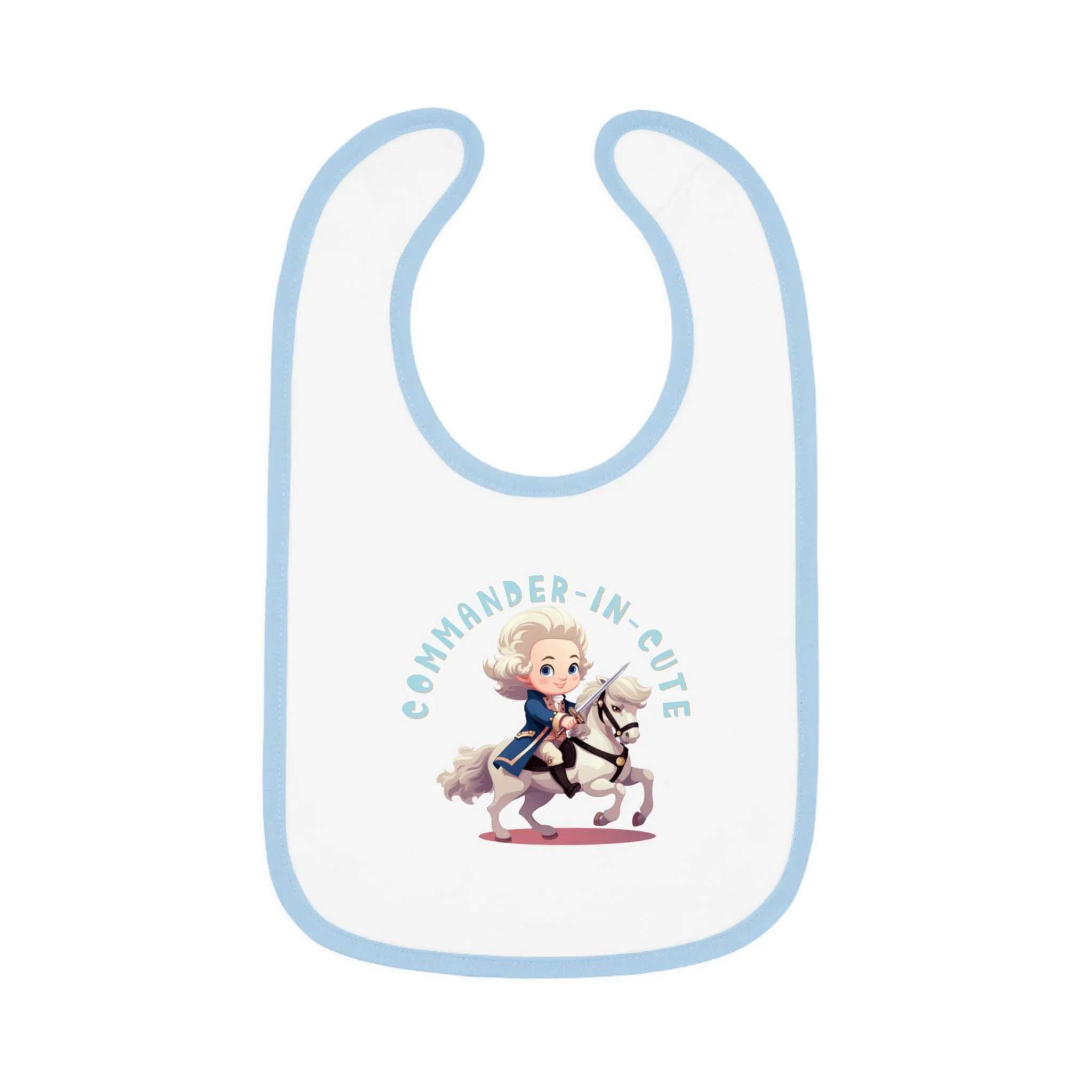 Commander-in-Cute George Washington Baby Bib