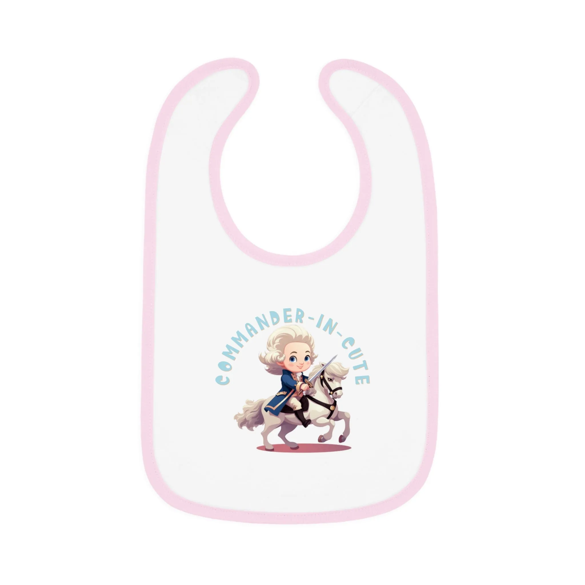 Commander-in-Cute George Washington Baby Bib