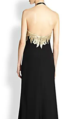 Crepe Halter Gown