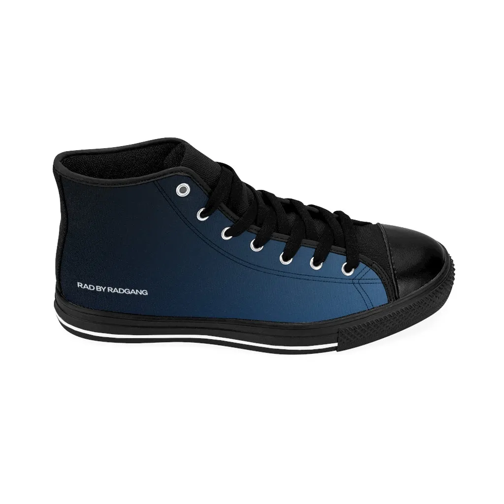 DUSK TIL DAWN HIGH TOP CANVAS SHOES - MIDNIGHT