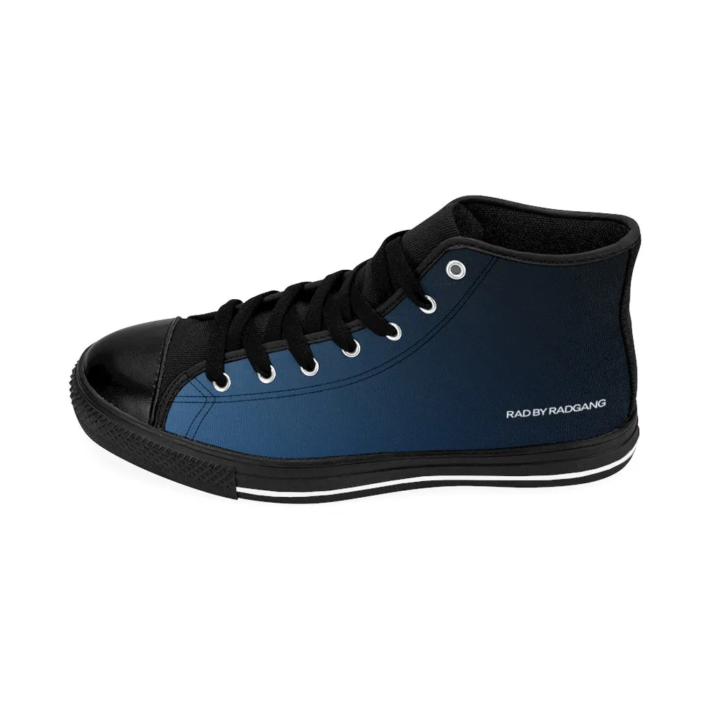 DUSK TIL DAWN HIGH TOP CANVAS SHOES - MIDNIGHT