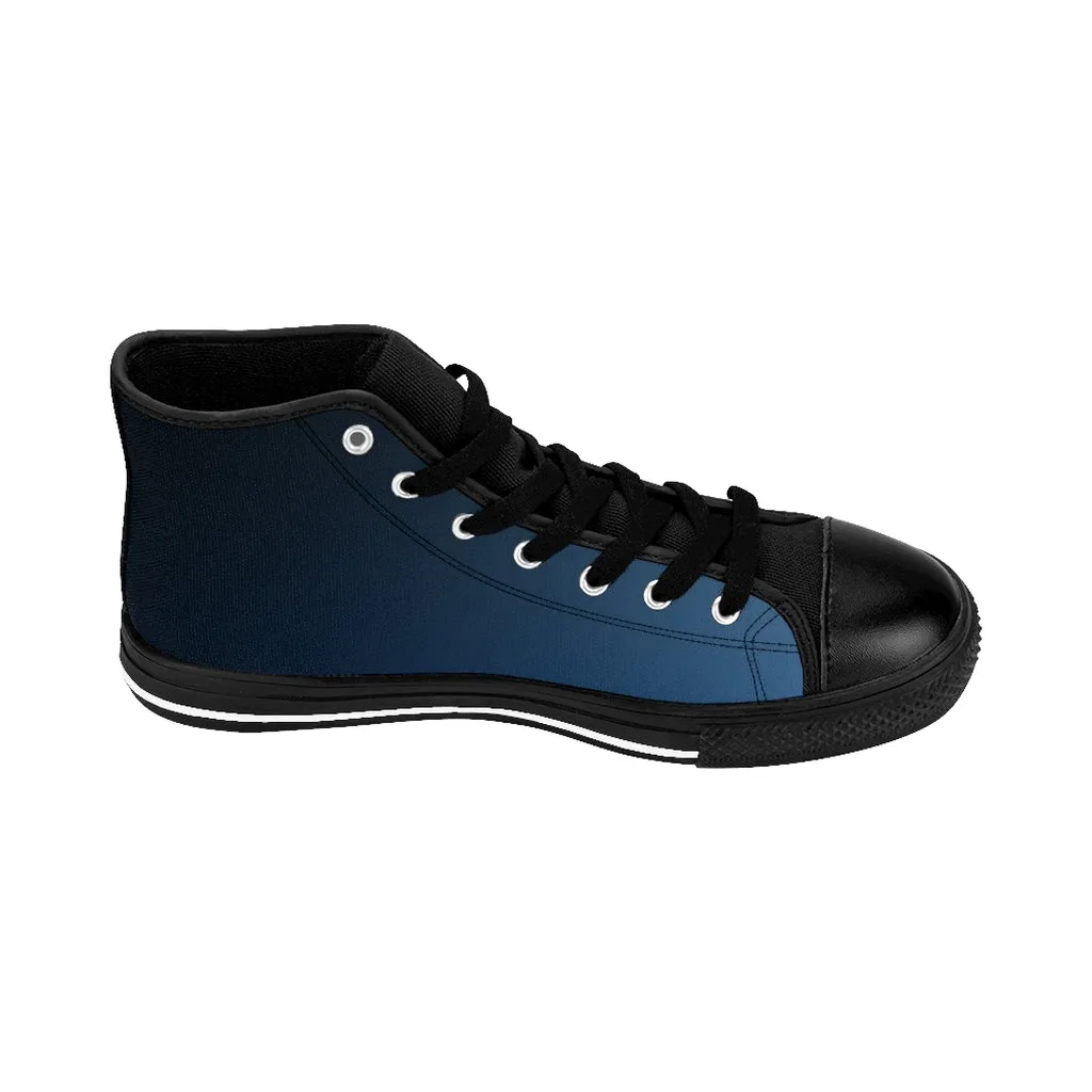 DUSK TIL DAWN HIGH TOP CANVAS SHOES - MIDNIGHT