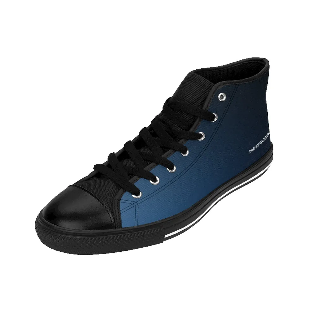 DUSK TIL DAWN HIGH TOP CANVAS SHOES - MIDNIGHT