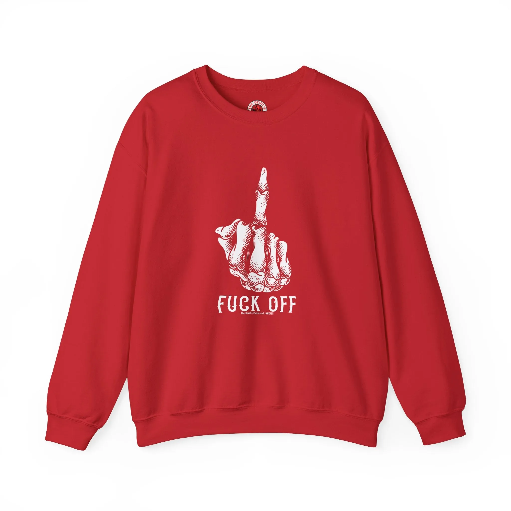 Fuck Off Finger Crewneck Sweatshirt