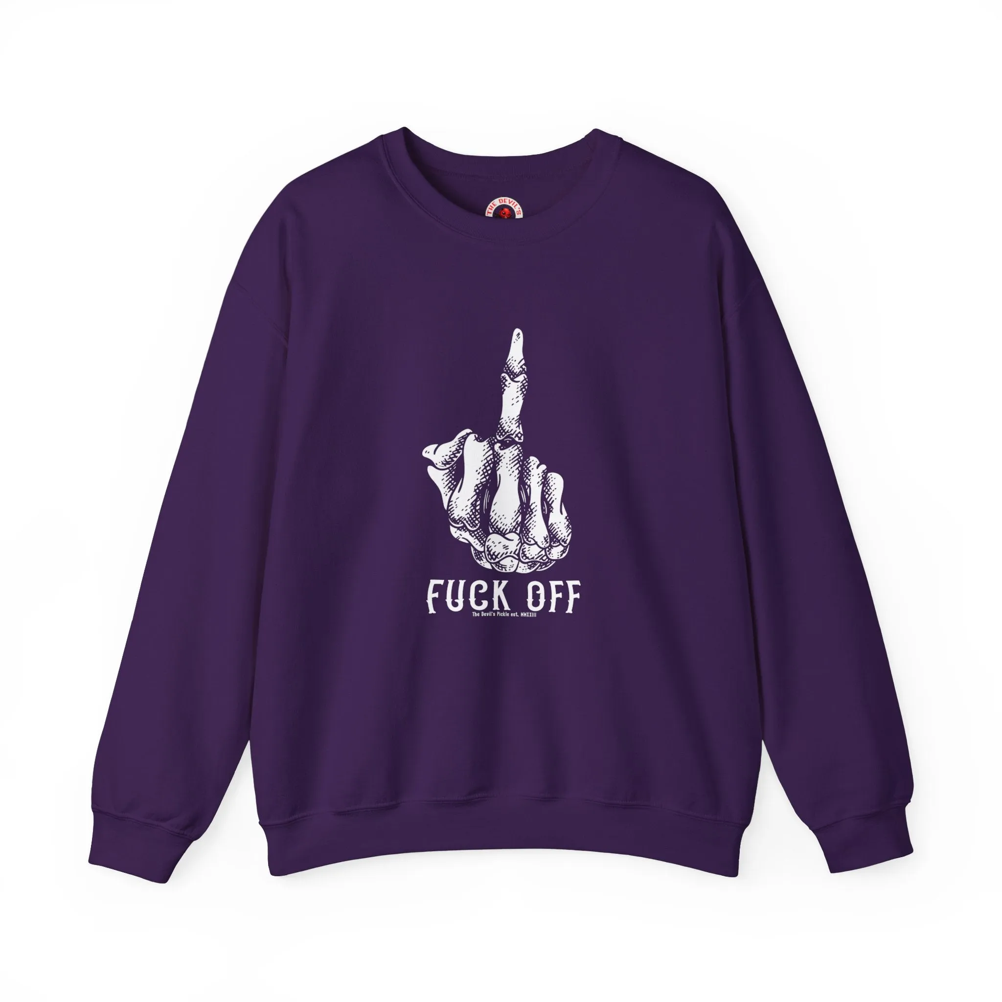 Fuck Off Finger Crewneck Sweatshirt