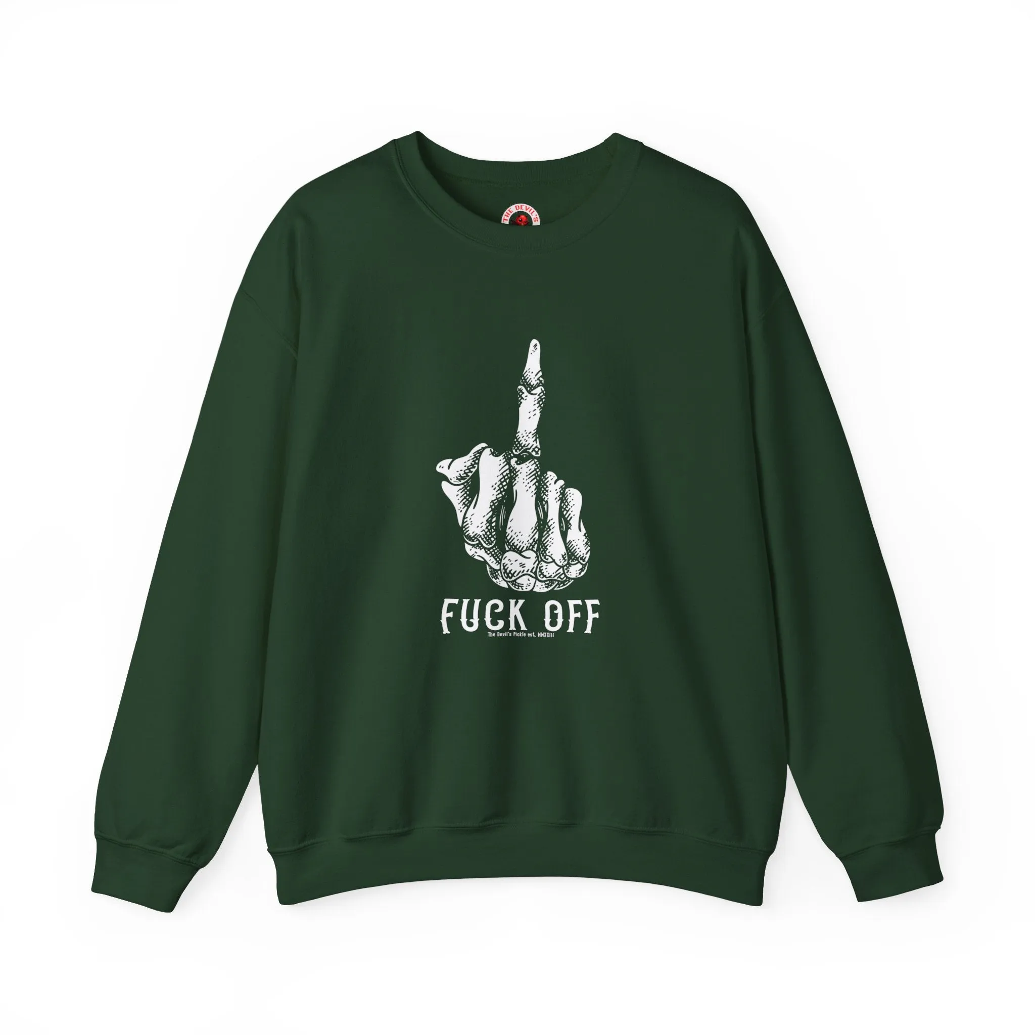 Fuck Off Finger Crewneck Sweatshirt