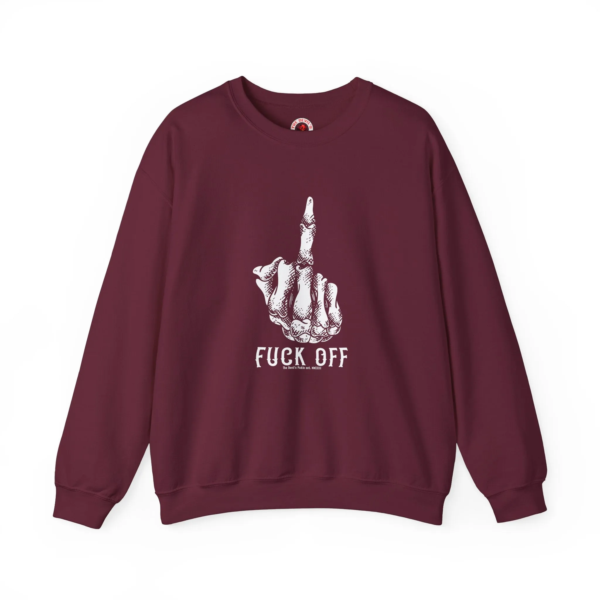 Fuck Off Finger Crewneck Sweatshirt