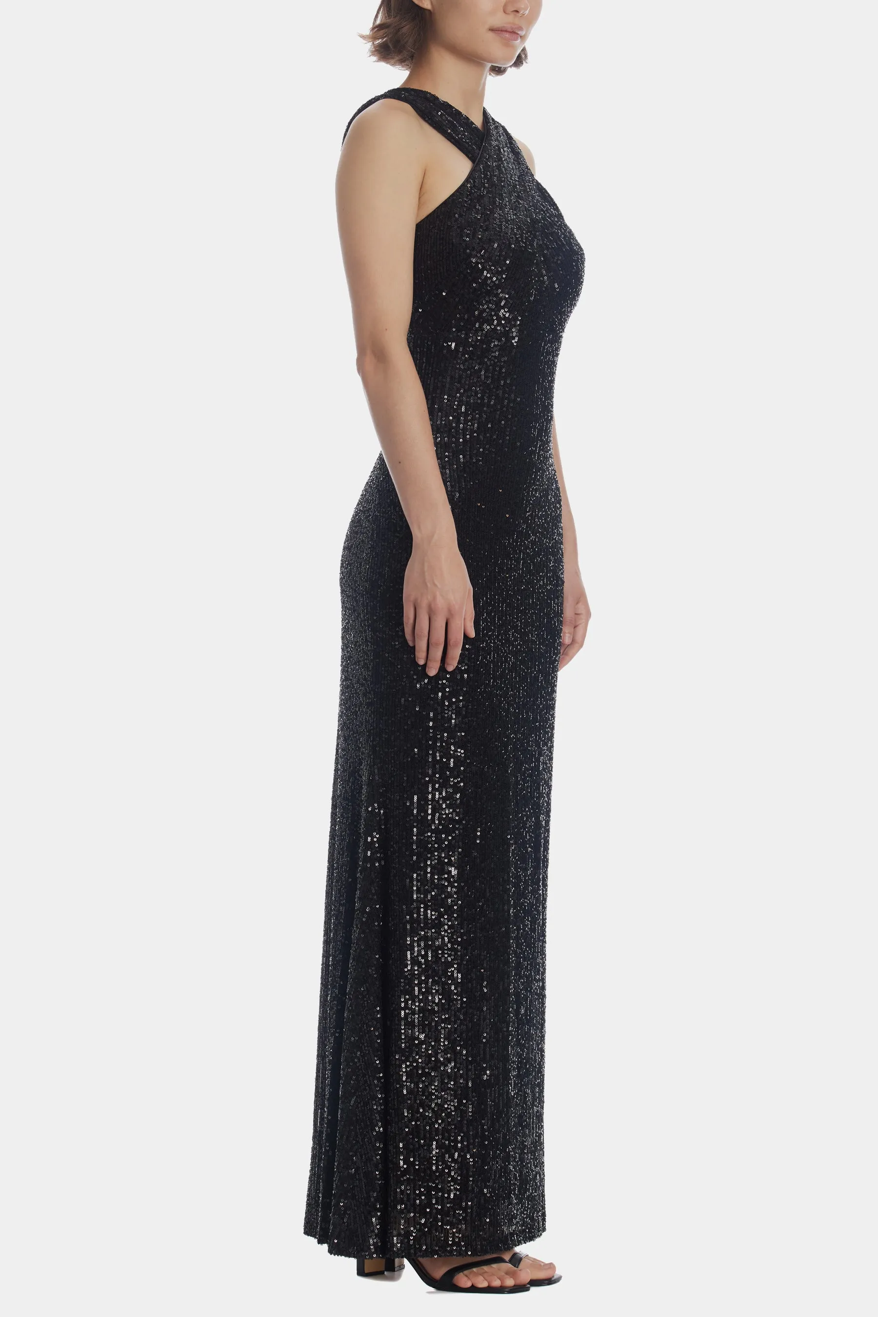 Halter Neck Empire Mermaid Gown