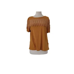 H&M Mustard Lace Top | Brand New |