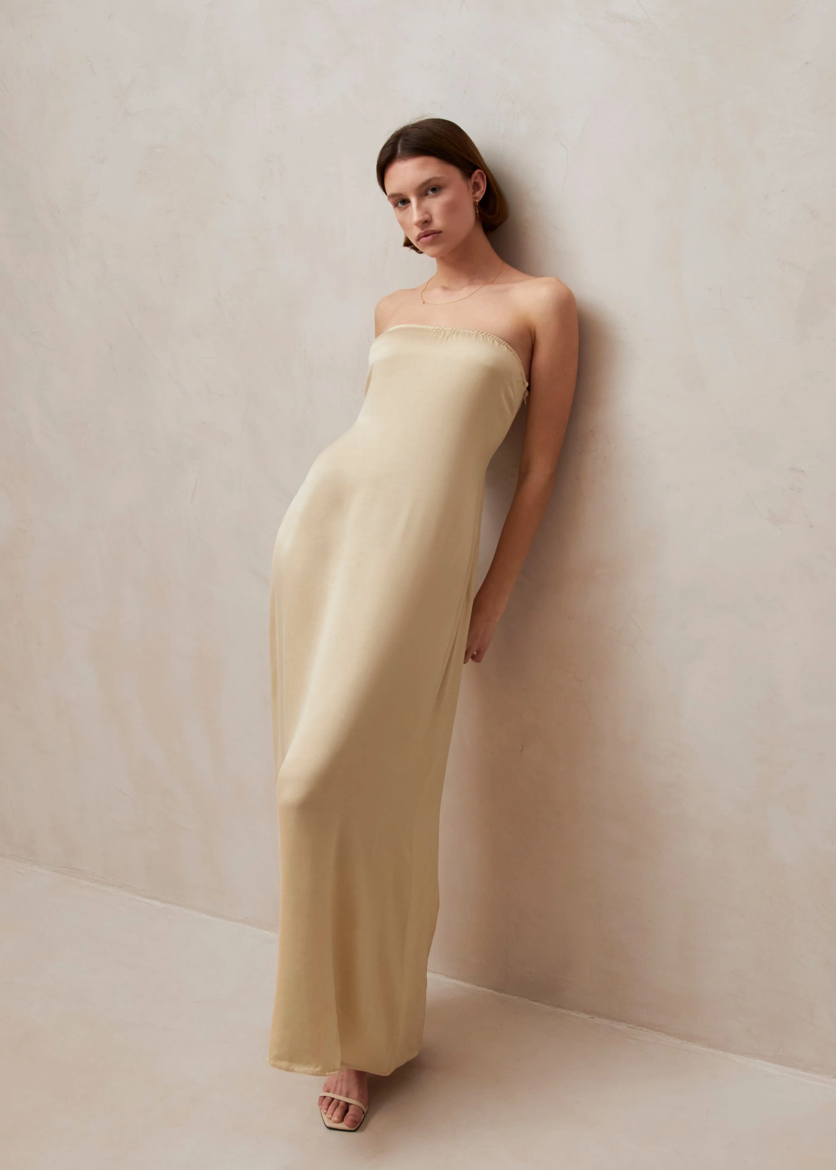 Ilia Cream Maxi Dress