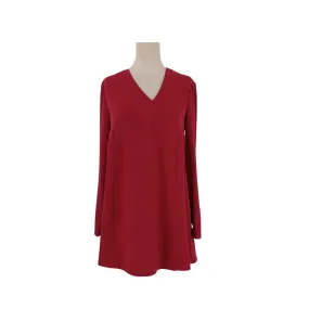 Mango Maroon V-Neck Tunic | Gently Used |