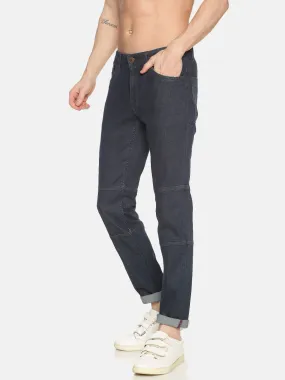 MEN'S BLUE SOLID SLIM FIT JEAN