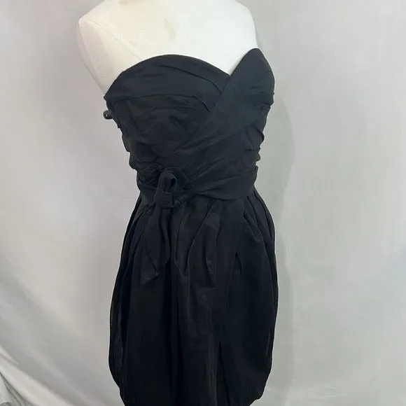 NWT Marc Jacobs Black Strapless Pleated Dress