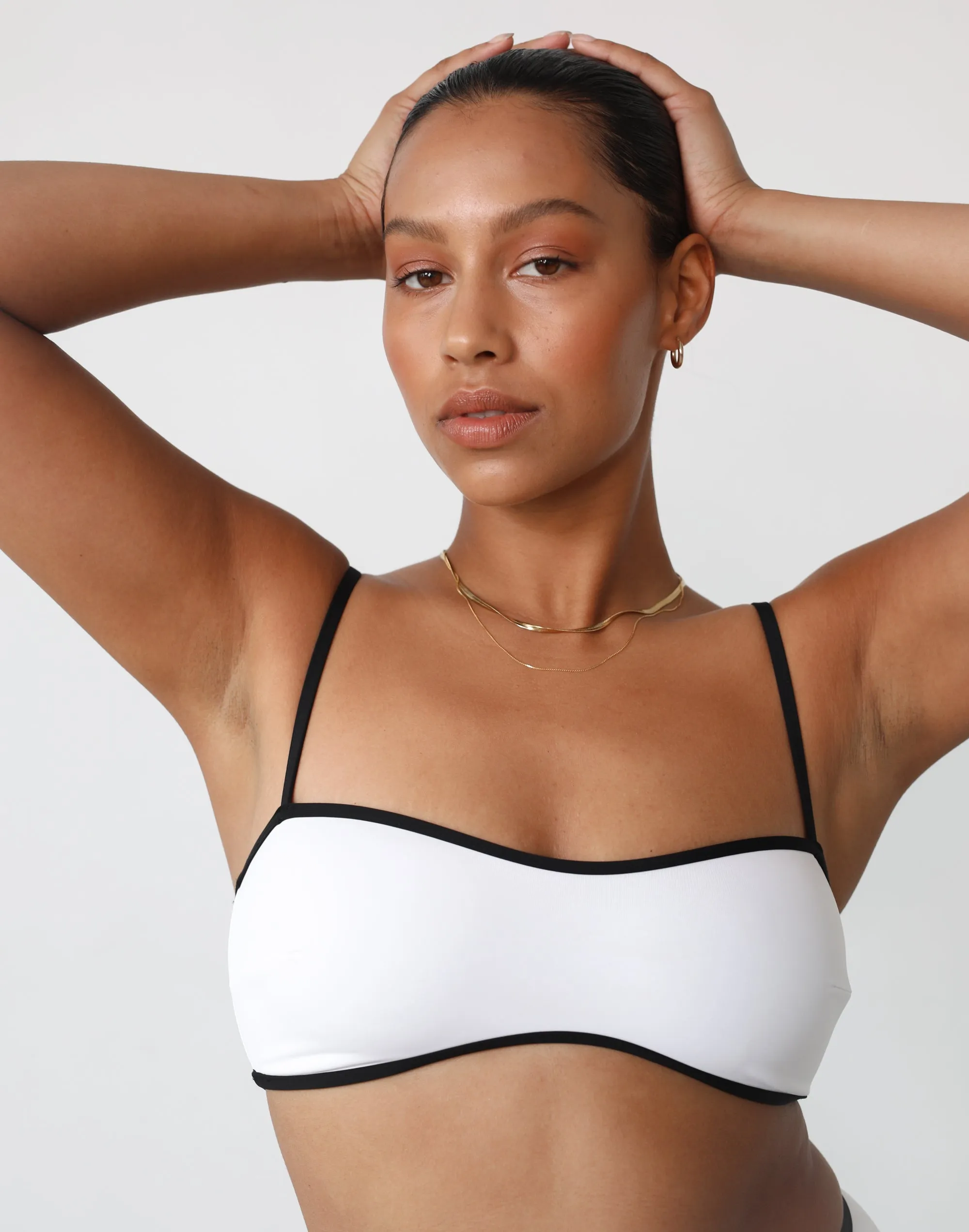 On Board Bikini Top (Black/White)