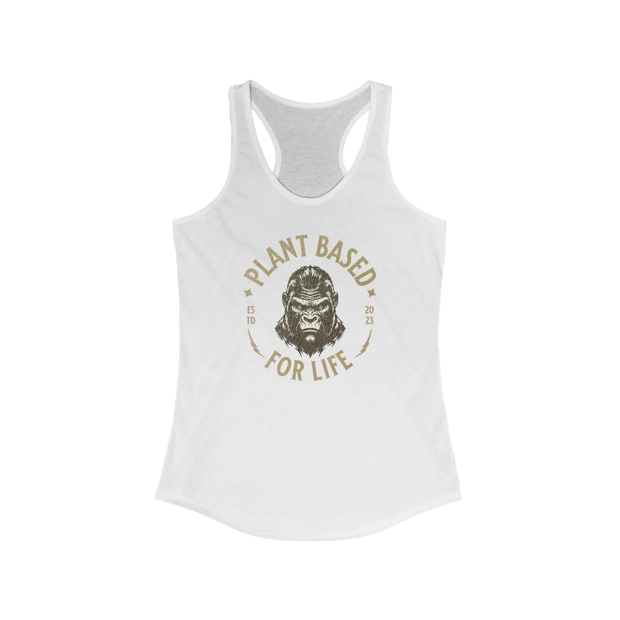 Plant Based For Life - Women's Ideal Racerback Tank