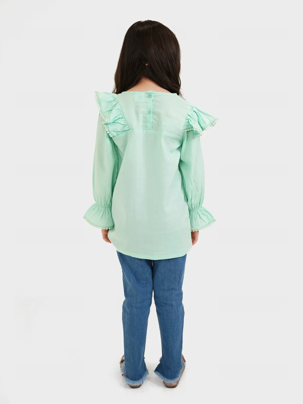 "TIMEA" Casual Frilled Top