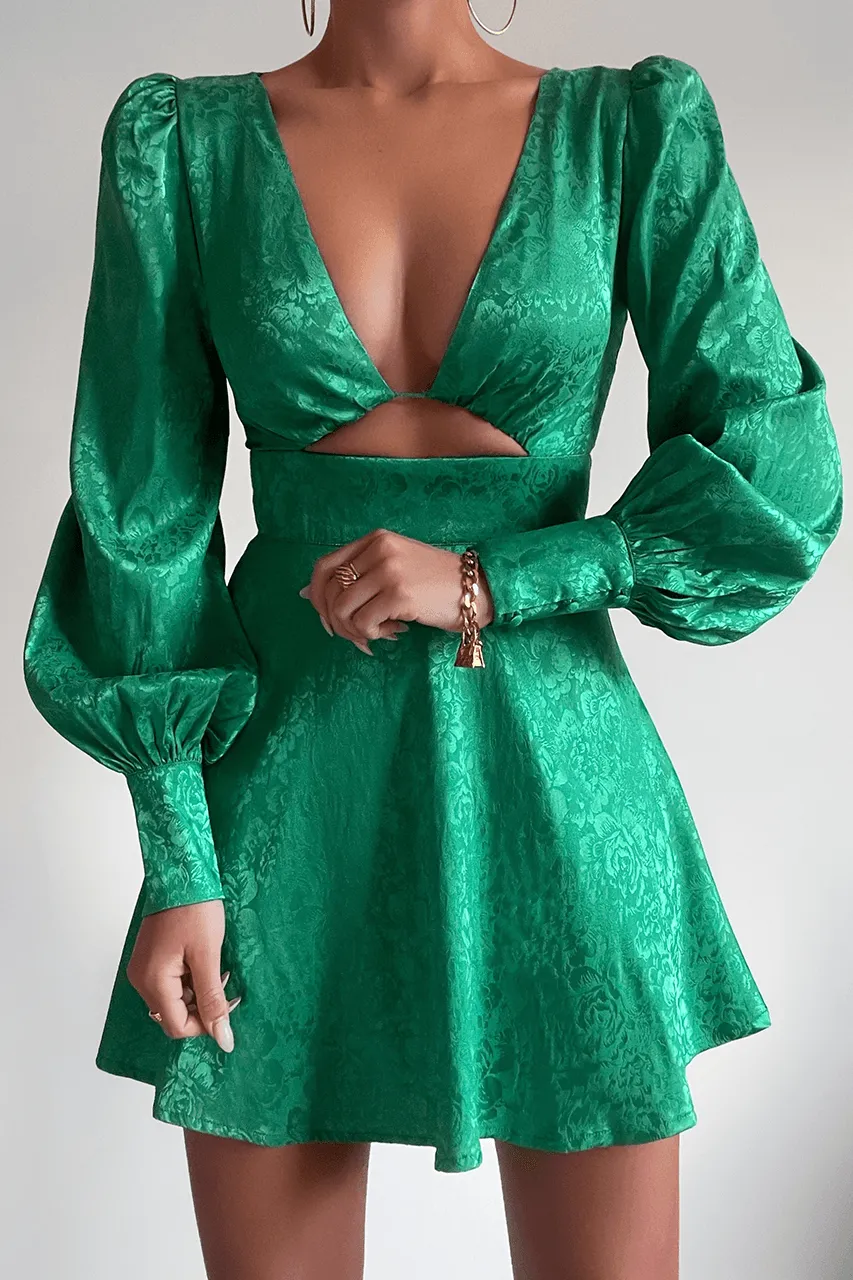 Rosalie Mini Dress - Emerald