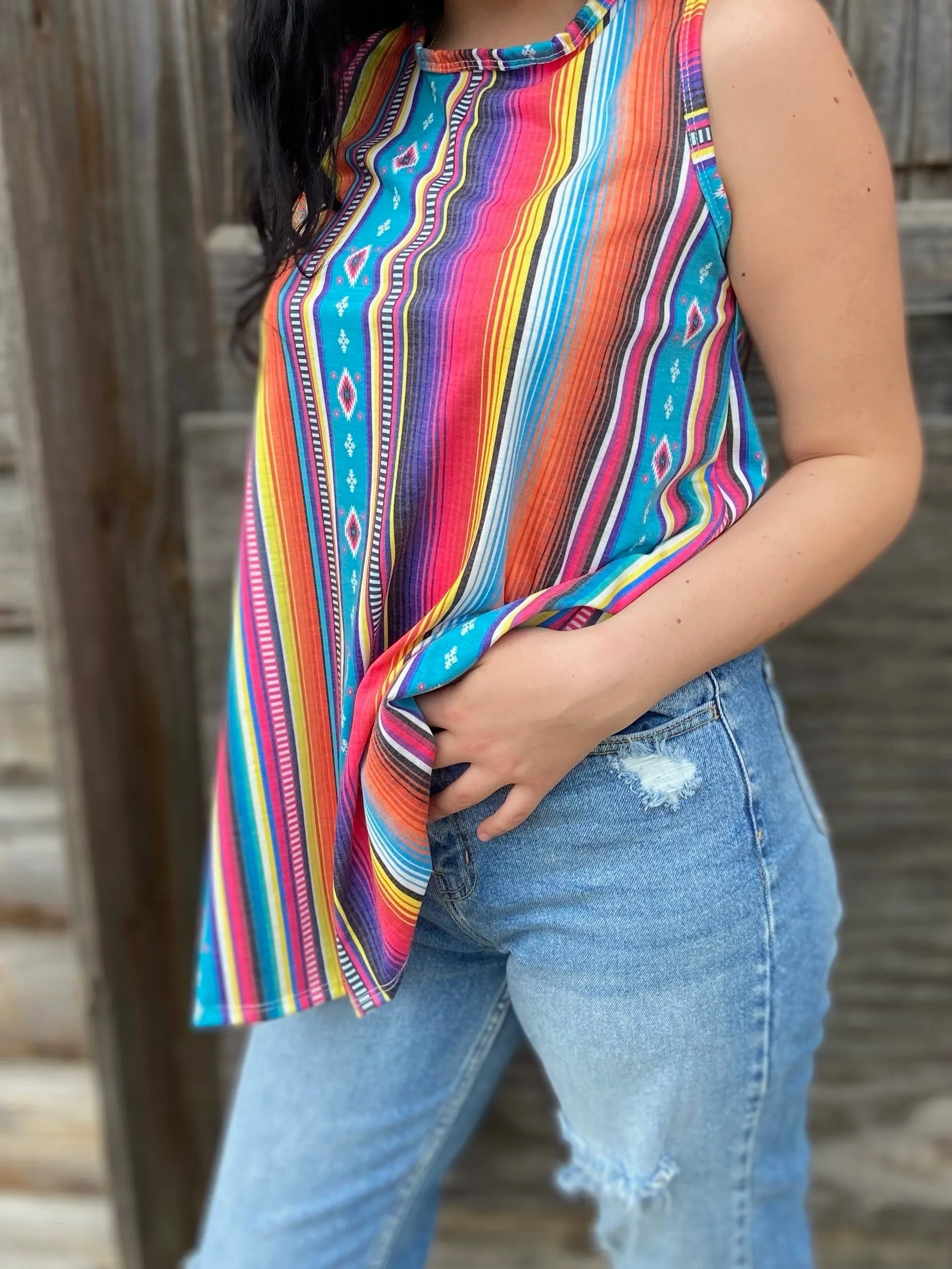 Sassy Serape Tank Top