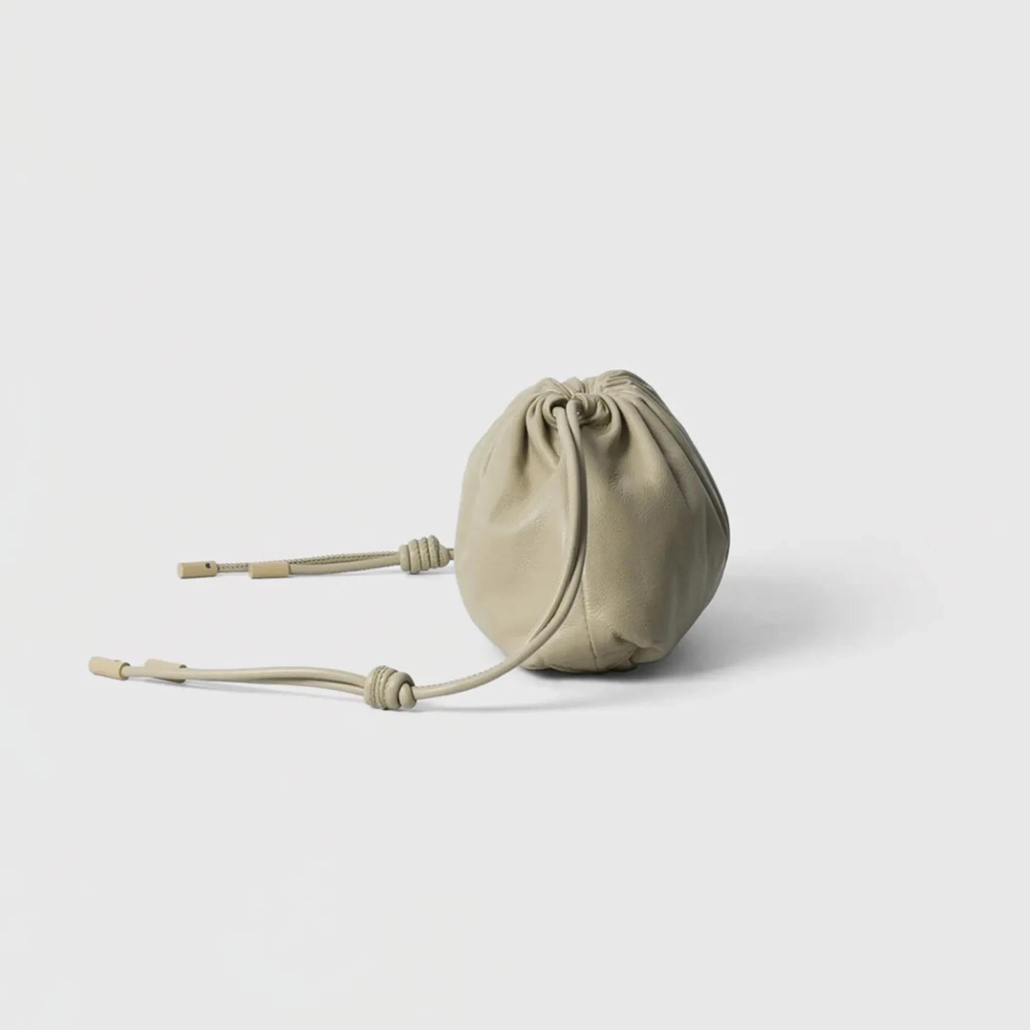 Sepia Mini Leather POUF Bag