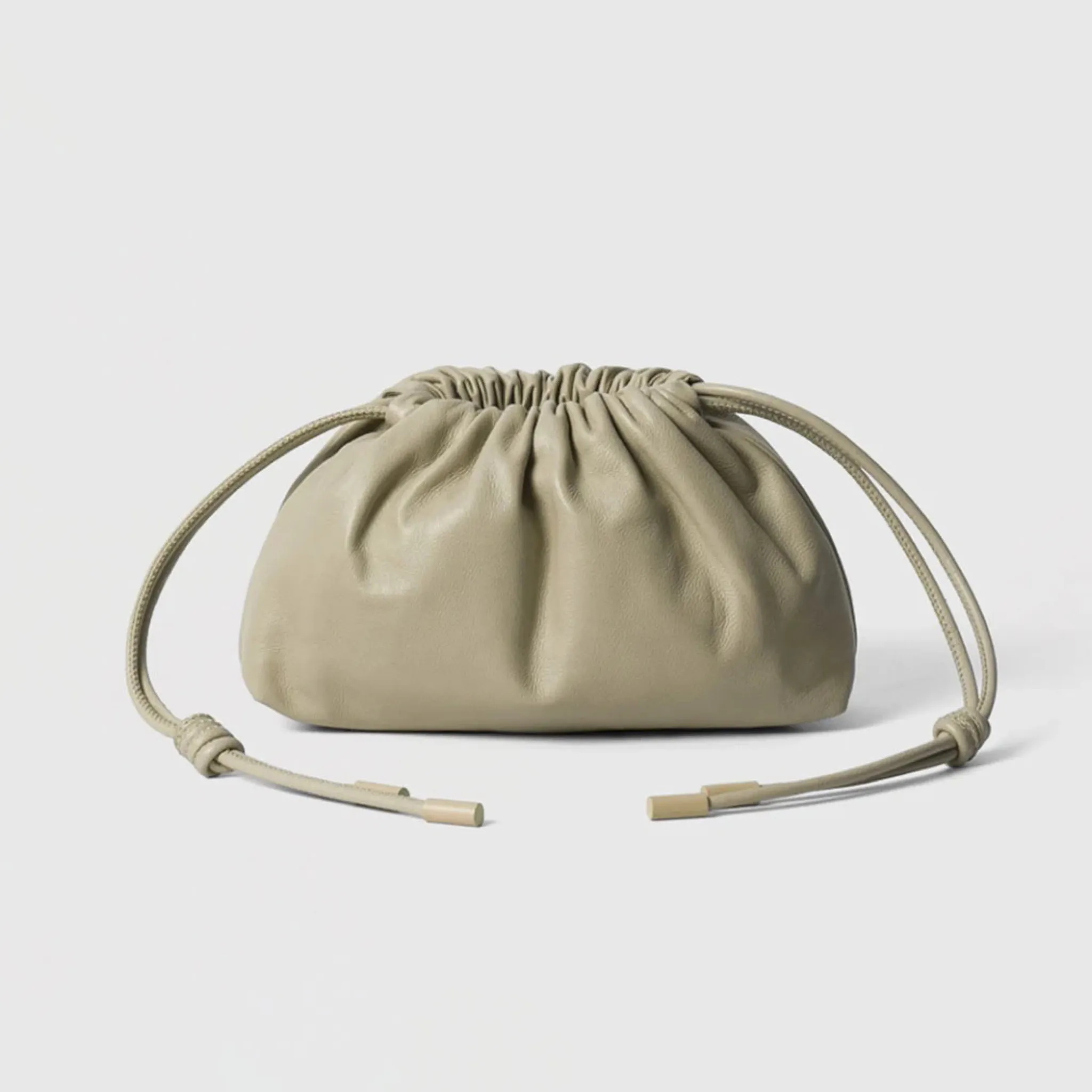 Sepia Mini Leather POUF Bag