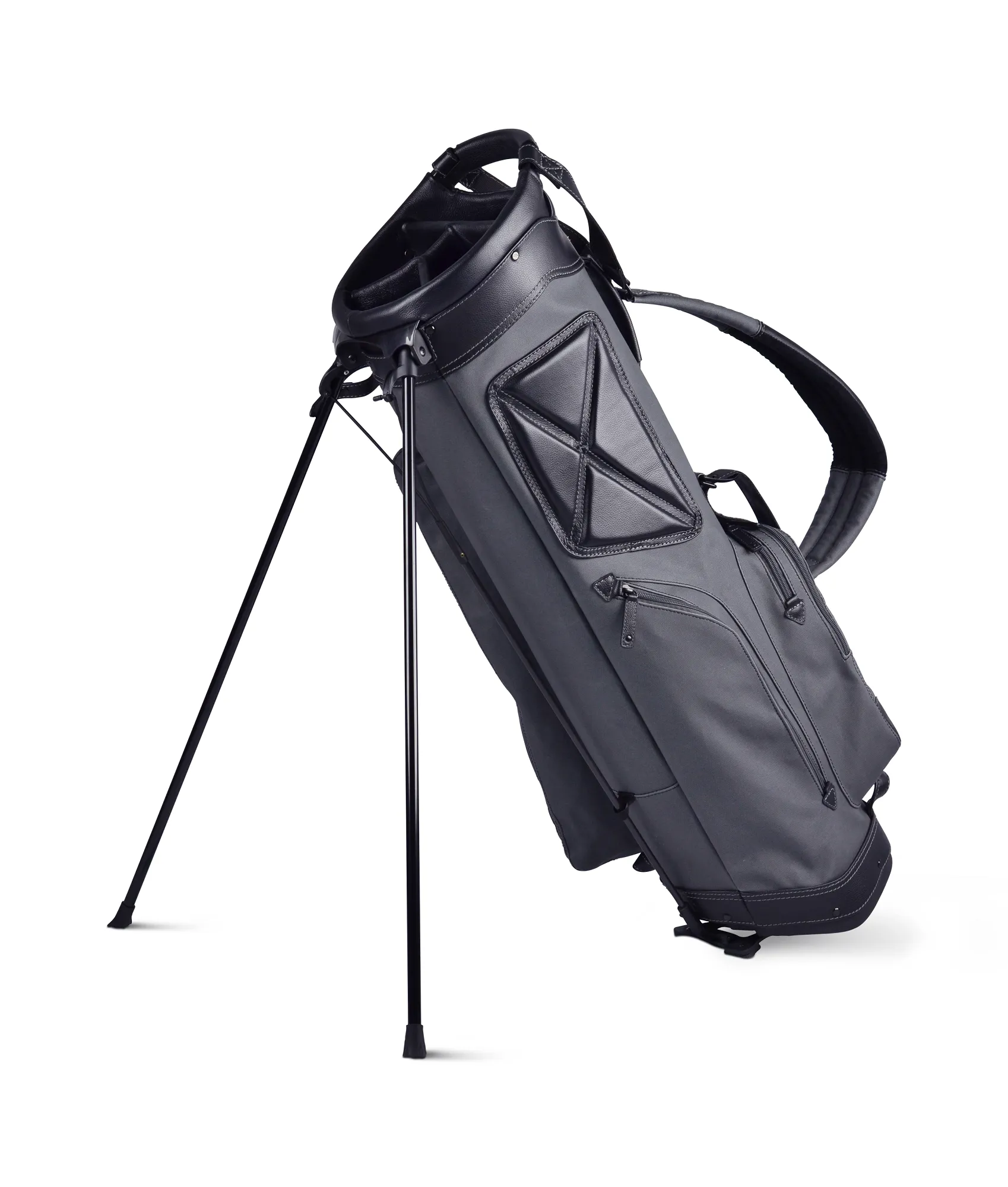 Sun Mountain Durable Canvas & Premium Leather Golf Carry Stand Bag