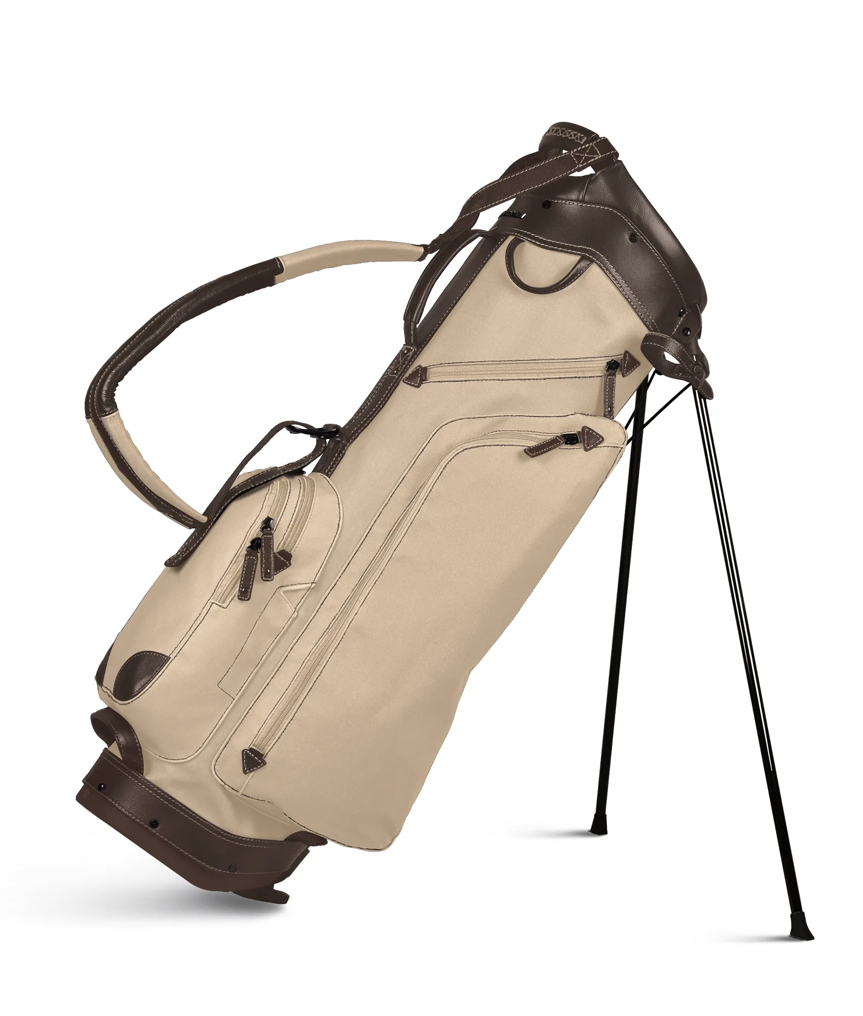 Sun Mountain Durable Canvas & Premium Leather Golf Carry Stand Bag