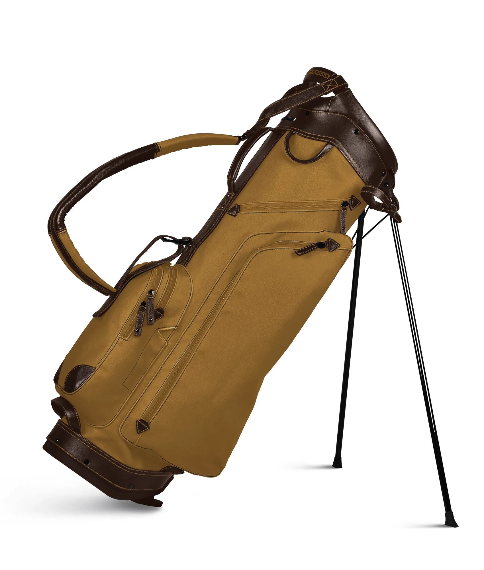 Sun Mountain Durable Canvas & Premium Leather Golf Carry Stand Bag