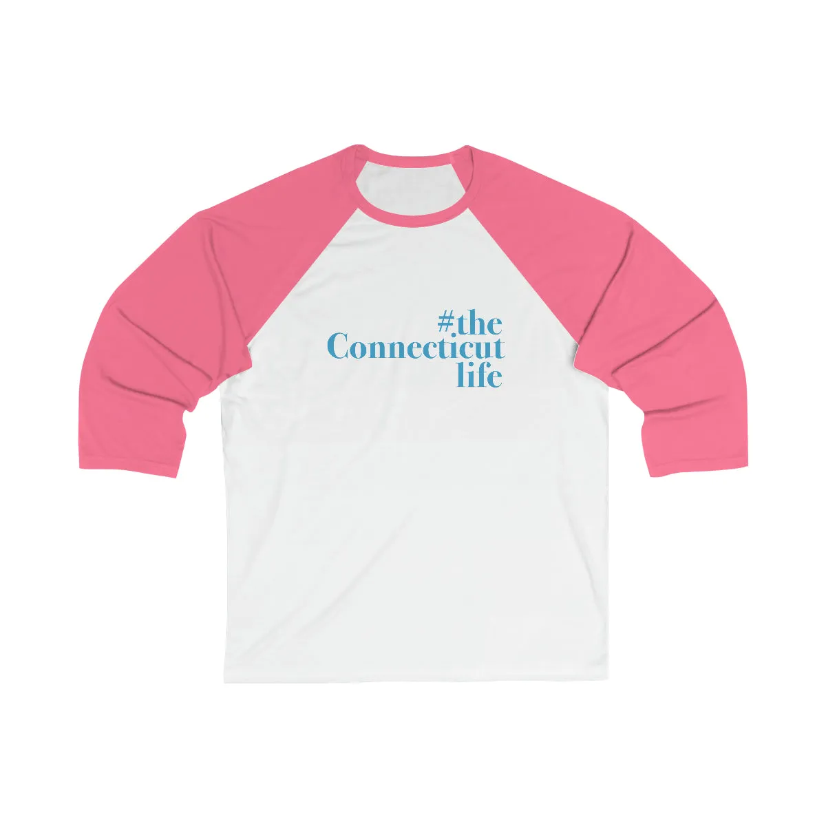 #theconnecticutlife Unisex 3/4 Sleeve Baseball Tee