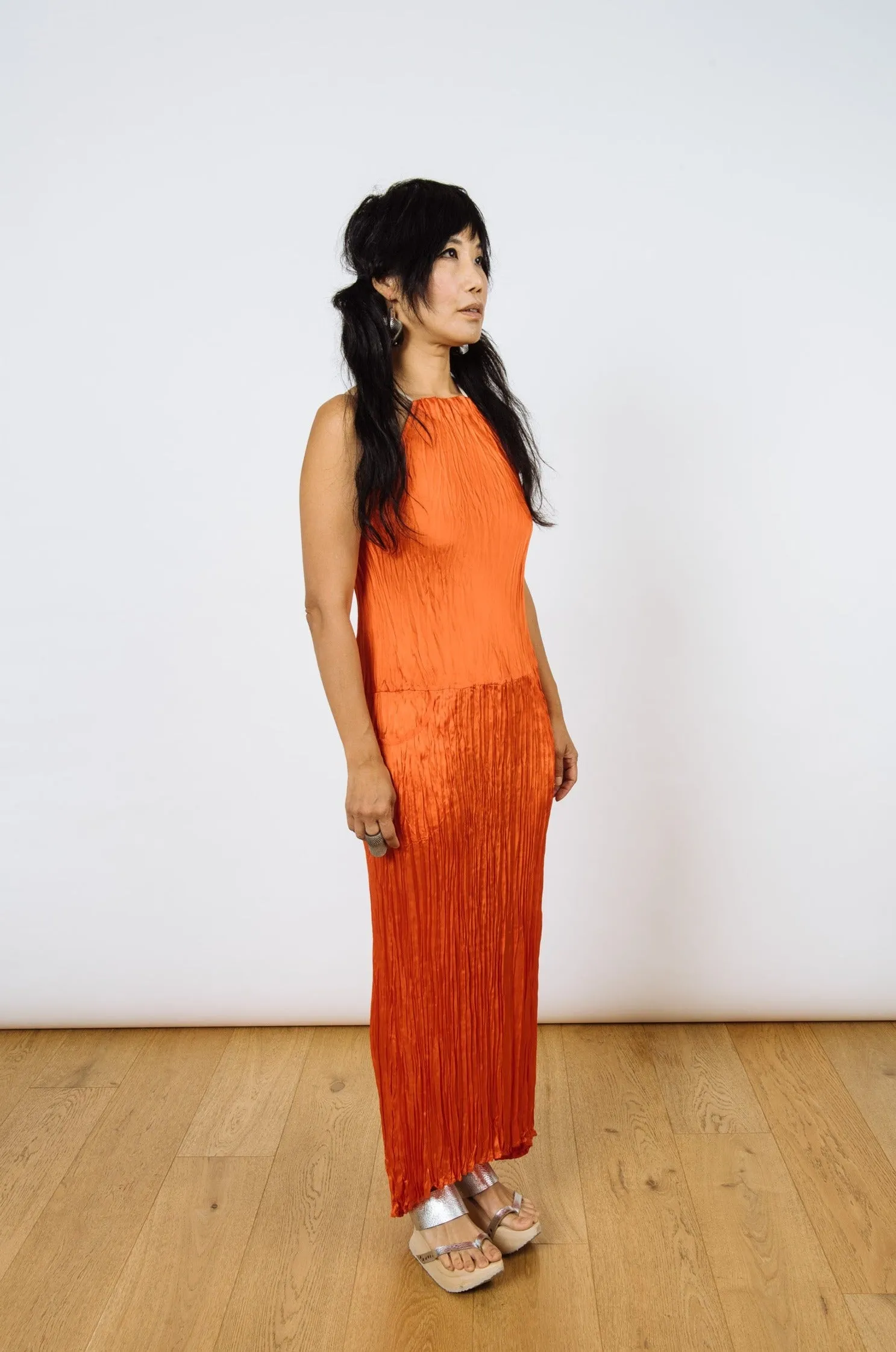 Twisted Maxi Halter Dress | Saffron